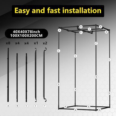 Гроубокс 100x100x200 см, 600D Oxford намет для вирощування з відбиваючою поліестеровою плівкою, сталевим каркасом 22 мм, вентиляційними отворами та оглядовим вікном. Намети для гідропоніки, теплиць та кімнатного садівництва.