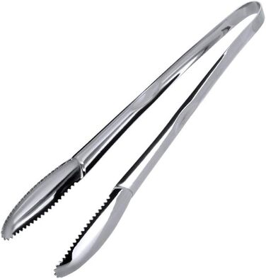 Щипці для льоду 9-дюймові щипці для льоду з нержавіючої сталі Відерце для льоду Цукрові закуски Кухонний бар Щипці для льоду Срібн