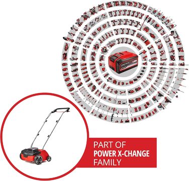Аератор-садовий пилосос GC-SC 36/31 Li-Solo Power X-Change (літій-іонний, 36 В, ширина захоплення 31 см, 3-в-1, кулькопідшипниковий ніжний вал з 8 ножами, без акумулятора та зарядного пристрою)