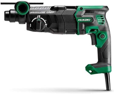 Перфоратор HiKOKI DH28PEC (900 Вт, SDS-Plus, 4 Дж, електронне регулювання глибини свердління, система RFC, м'яка рукоятка, система захисту від вібрації, комплект аксесуарів, у транспортному кейсі)
