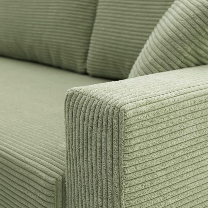 Диван Айкідо I 150x85 - з функцією сну - вибір кольорів - сучасний диван - з відділенням для зберігання речей - сучасна вельветова тканина - тканина POSO (POSO 022)