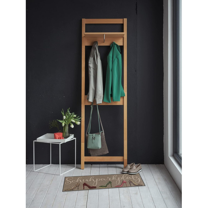 Килимок для паркувального місця Salonloewe Stiletto 30x100 см Вхідний килимок з мотивом Бруздоуловлювальний килим Килимок для дому Миється Барвистий сіро-коричневий 30 x 100 см (Прямокутний)