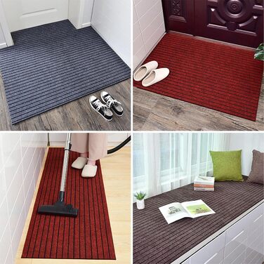 Протиковзкі килимки для сходів, що миються, для використання всередині та зовні приміщень, водонепроникні гумові килимки для сходів, протиковзкі накладки на килимки для сходів (4 шт.), протиковзкий килимок для дітей, людей похилого віку та собак (колір че