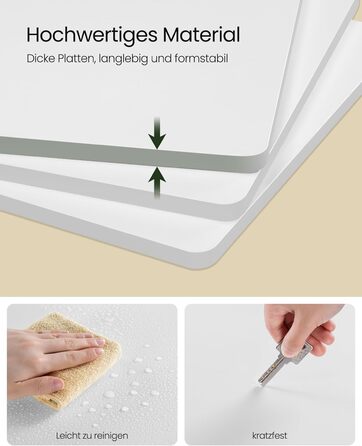 Обертова книжкова полиця EUGAD, кімнатна перегородка, полиця на місці, обертова полиця, офісна полиця, декоративна полиця, вільно обертається на 360 з 4 полицями для спальні, офісу, МДФ, білий, 39,5 x 128 x 39,5 см, 4 полиці (39,5 Ш x 128 В x 39,5 Г см), 