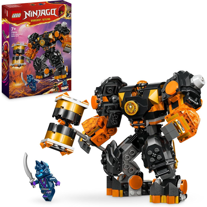 Конструктор LEGO Ninjago 71806, Земляний Мех Коула, 235 деталей