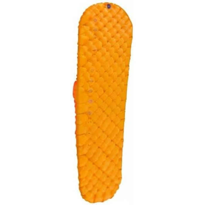 Надлегкий ізольований килимок для сну з повітрям - Ультралегкий килимок для сну Thermolite - Надзвичайно компактний - Система блокування подушки - 2,5 сезони - Мішок-насос - Туристичний - Помаранчевий Звичайний Помаранчевий