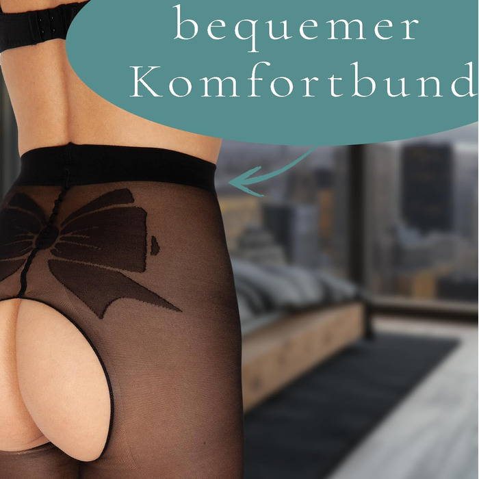 Жіночі колготки BANANALU з вирізом, XL