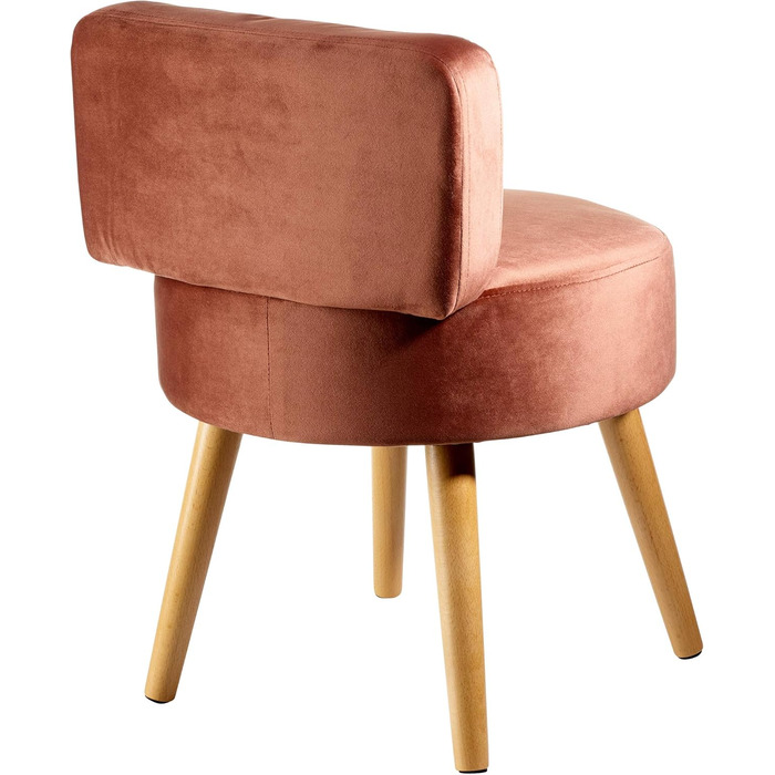 Крісло Echtwerk &39Milo&39, м&39яке крісло, скандинавське крісло, зручне крісло, висока спинка, м&39яка пінопластова підкладка, для вітальні та куточка для читання, дерев&39яні ніжки, 44 x 58 см, 4 кг, сіро-коричневий