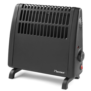 Електричний захист від замерзання Bestron, пристрій захисту від замерзання зі змінним термостатом та автоматичним вимиканням, клас захисту IP24, також підходить для гаражів, караванів, інструментальних сараїв та садових сараїв, 400 Вт, чорний