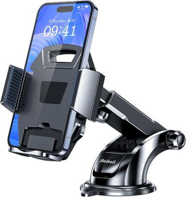 Автомобільний тримач для телефону Beikell, автомобільний тримач для телефону, що обертається на 360, з розблокуванням однією кнопк