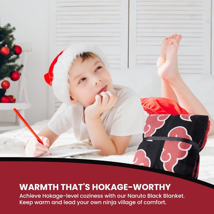 Плюшева ковдра Naruto 150x130 см - Чоловіча ковдра для дивана - Надзвичайно м&39які флісові ковдри для дивана Подарунки