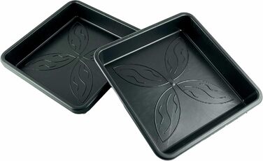 Блюдець 25,1 x 25,1 см з квітковим візерунком, квадратні, візерунок &quotКвітковий сад&quot, 10 шт., 10