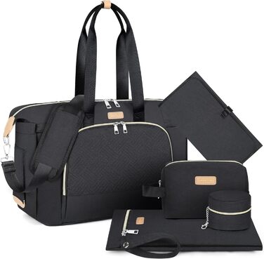 Пеленальна сумка для немовлят - велика сумка для мами з портативним пеленальним килимком, сумка для манекена, лікарняна сумка, дор