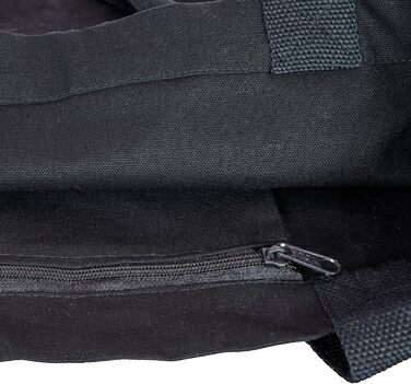 Стильна містка сумка Cottonbagjoe з внутрішньою кишенею та застібкою-блискавкою бавовняна сумка тканинна сумка сумка шоппер з вели