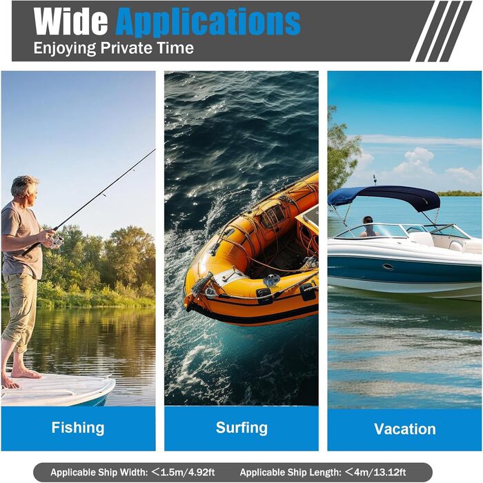 Підвісний електродвигун MINRS 800 Вт 80 фунтів 12 вольт, електричний човновий двигун, 5 передач вперед 3 передачі назад, регульована висота для човнів довжиною не більше 4 м, шириною не більше 5 м