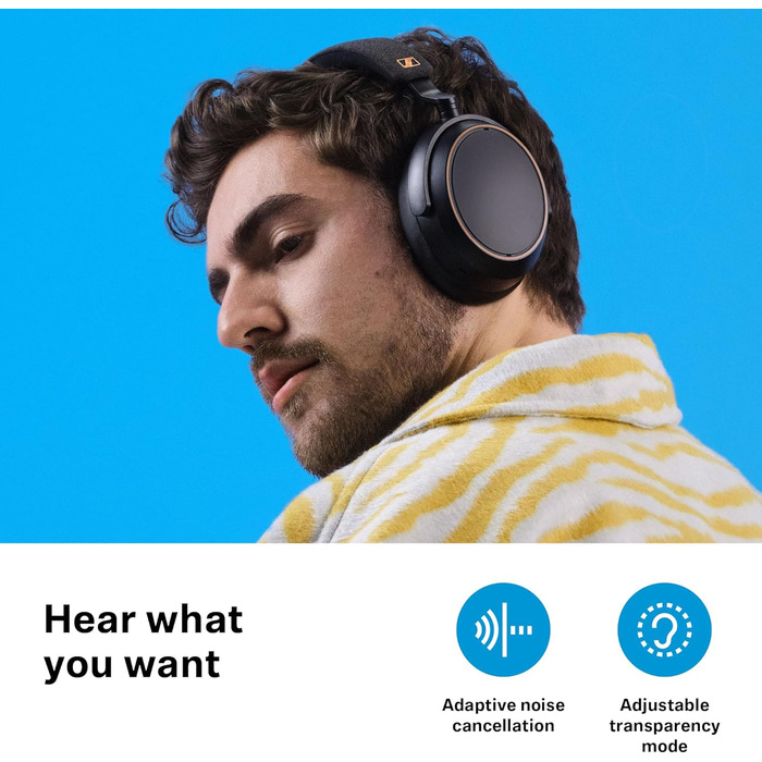 Бездротові навушники Sennheiser Consumer Audio Momentum 4 - Bluetooth-гарнітура для кришталево чистих дзвінків з адаптивним шумоза