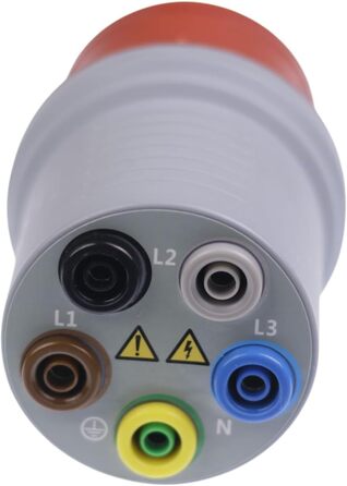 Випробувальний адаптер CEE 16A / 32A Трифазний випробувальний адаптер для вимірювання напруги, безпечний випробувальний інструмент для промисловості та технічного обслуговування (16 А, CEE 5P) 16 А CEE 5P