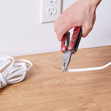 В 1 мультитул з нержавіючої сталі з нейлоновим чохлом, червоний 8 в 1 червоний, 8