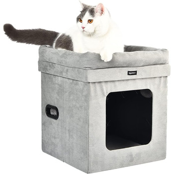 Складаний котячий будиночок Storeo Basics, 38 x 38 x 43 см, сірий