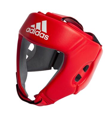 Боксерський шолом Adidas AIBA M червоного кольору