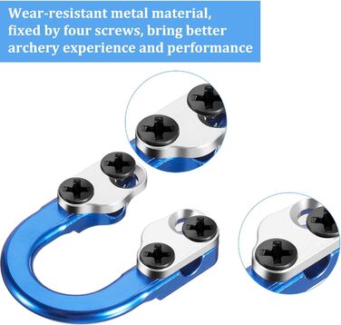 Набір D-петель Mudder для складного лука (3 шт.) — металеві D-петлі + 3 викрутки