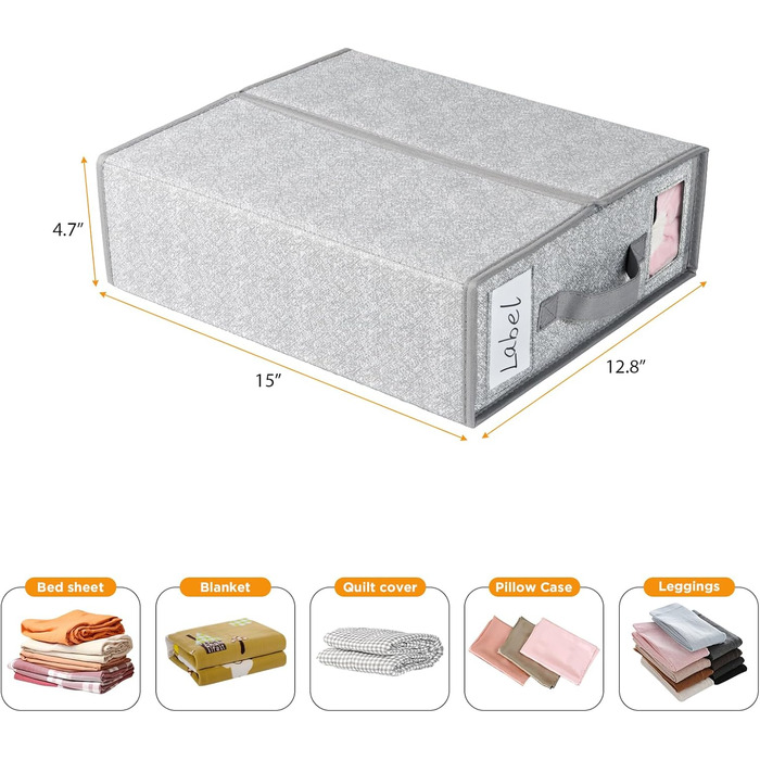 Організатор для зберігання постільної білизни Syeeiex 3 шт. и, складна сумка для зберігання постільної білизни, органайзер для пос