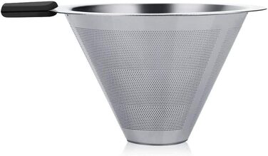 Крапельниця для кавоварки 400 мл, перелийте кавоварку, залийте кавоварку, ручний фільтр для кави з нержавіючої сталі зі скла з постійним фільтром