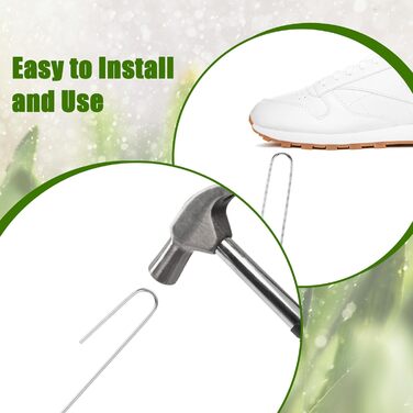 Скоби для крапельного зрошення, садові кілки J-подібної форми, 5-дюймові скоби для ландшафтного дизайну, штифти для крапельного зрошення (призначені для утримання крапельних трубок діаметром до 1/2 дюйма), для утримання крапельних трубок діаметром до 1,27