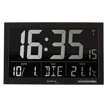 Годинник настінний Technoline WS8007 Black (WS8007)