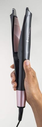 Мультистайлер 2в1 Remington Confidence для завивки та випрямлення волосся, 150-230 C, сірий, 28.7 x 3.8 см