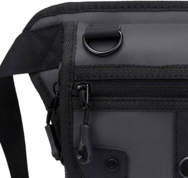 Поясна сумка Fenteer, сумка для відпочинку, регульована сумка, водонепроникна сумка для ніг, сумка для риболовлі для подорожей на природі, для дорослих, сіра