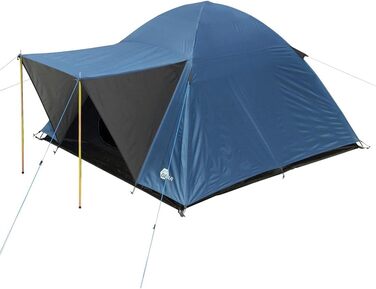 Намет Bosa 3-місний купольний намет із сонцезахисним навісом Вентиляція входу Водонепроникний із 3000 мм Синій сірий