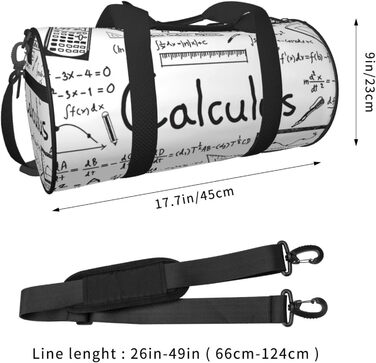 Універсальна дорожня сумка, спортивна сумка для чоловіків та жінок, сумка для математики, геометрії та тренувань, великий мішок для речей