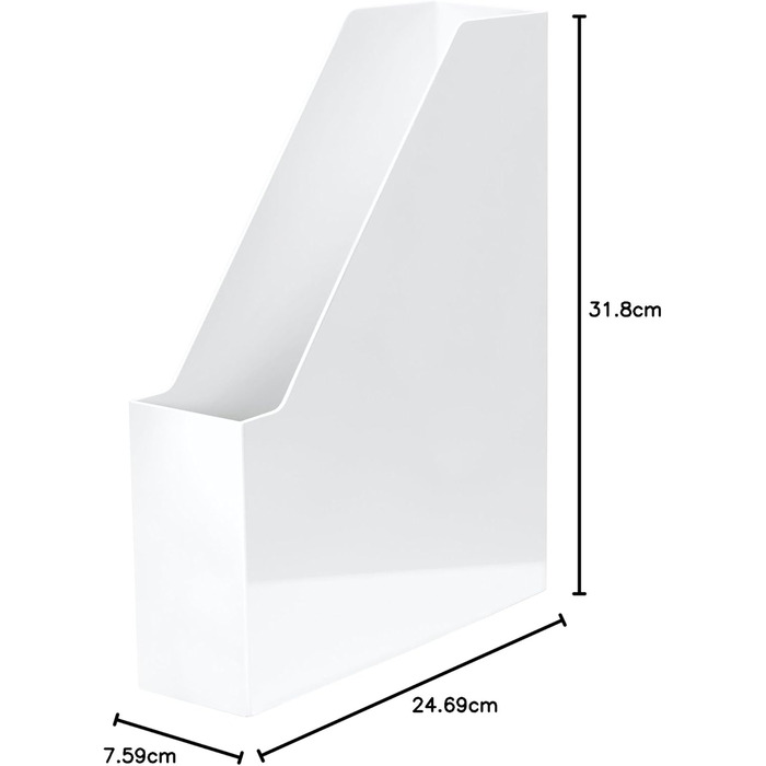Тримач для файлів HAN i-LINE 2 шт. И, елегантний, сучасний високоякісний тримач для буклетів, журналів та папок формату до DIN A4/C4, білий, 16501-12 Основні кольори Білий