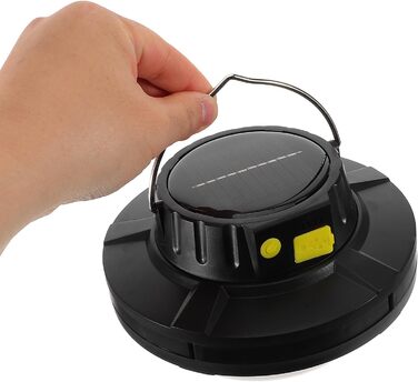 Сонячний кемпінговий ліхтар Hemobllo з регульованим портативним ліхтарем для кемпінгу, кемпінгу та намету, акумуляторний, USB-кабель, аварійне освітлення