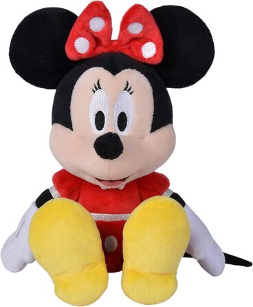 М'яка іграшка Disney Мінні Маус, 25 см, у червоній сукні, для немовлят з перших місяців життя, 6315870226 -
