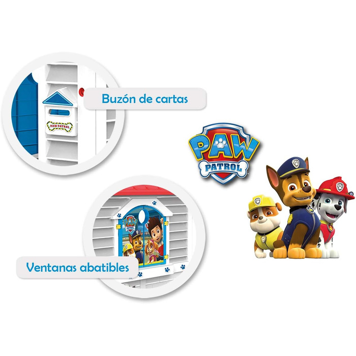 Дитячий ігровий будиночок Paw Patrol Міцний і довговічний пластик Швидка і легка збірка/розбірка. Садовий будиночок для хлопчиків і дівчаток від 3 років (89526)