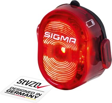 Комплект освітлення для велосипеда SIGMA Aura 60 USB/Nugget II Передні та задні ліхтарі, схвалені StVZO, працюють від батарейок