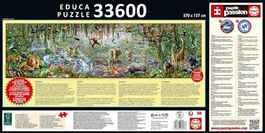 Дика природа, пазл на 33600 елементів для дорослих і дітей віком від 14 років, включаючи обслуговування запасних частин, поки є в