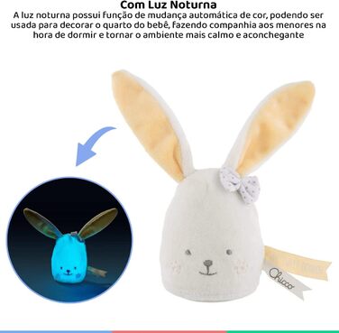 Бежевий, 00009601000000 NIGHT LIGHT BUNNY DOU