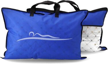 Комплект із 2 подушок, 40 x 60 см, чохол 100 бавовна, наповнювач з мікрофібри 1600 грамів, міцні та підтримуючі подушки для сну, подушки для алергіків, для сну на боці, дихаючі, зручні, висока якість