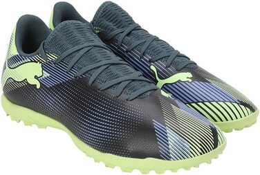 Футбольні бутси Puma Unisex Future 7 Play TtSoccer 42.5 EU сірий, небо, електро фіолетовий, яблуко Puma білий
