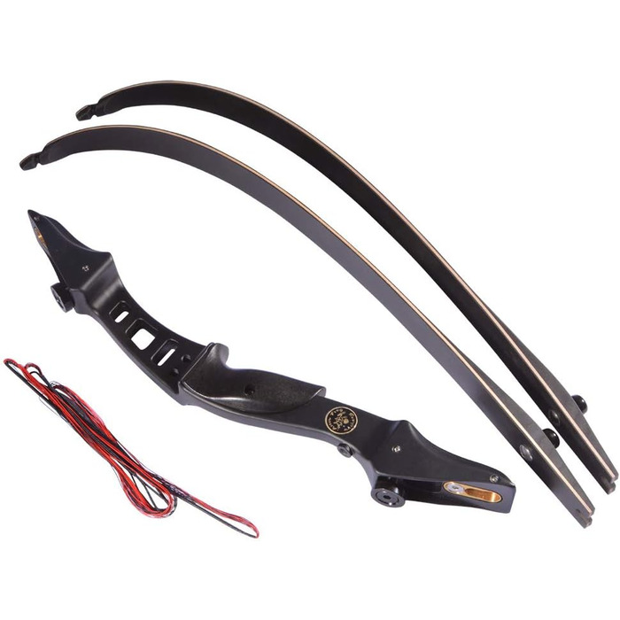 Рекурсивний лук ILF (правий), 60" / 145 см, 20–50 lb, чорний — комплект для стрільби (6 стріл)