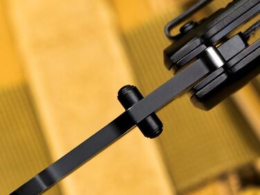 Рятувальний ніж NedFoss DA75, 10-сантиметровий складаний ніж з різаком для ременя та склорізом, кишеньковий ніж з фіксатором на пі