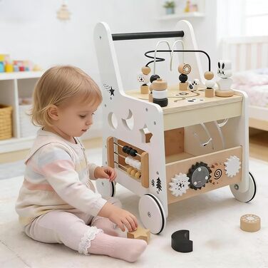 Дерев&39яні ходунки-кубики для немовлят 33 x 33 x 47 см Білий