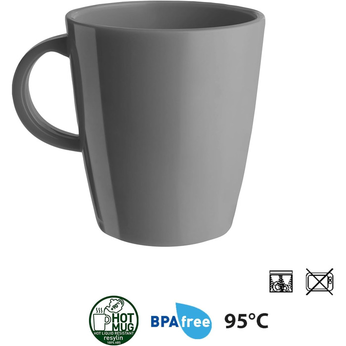 Набір посуду для кемпінгу BRUNNER з меламіну на 2-4 особи (набір 8, 12, 16 або 36 предметів) - венеціанський морський зелений - високоякісний, нековзний набір Tte--Tte з 8 предметів