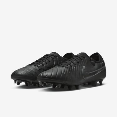 Футбольні бутси Nike Unisex Legend 10 Pro FG, чорні/чорні/темно-сині, 40.5