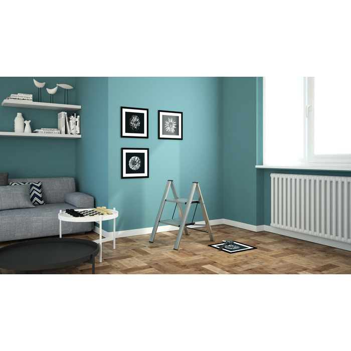 Драбина Colombo Leonardo Black 2 щаблі (G300A02W)