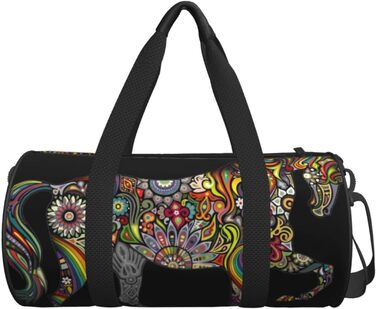 Дорожня сумка з квітковим візерунком, етнічний стиль, спортивна сумка для чоловіків та жінок, сумка-мішок, спортивна сумка