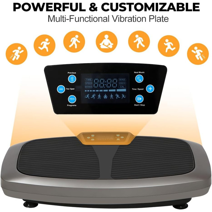 Тренажер Panana Vibration Plate Вібраційна платформа для тіла Вібраційний фітнес-тренажер для всього тіла для домашнього схуднення